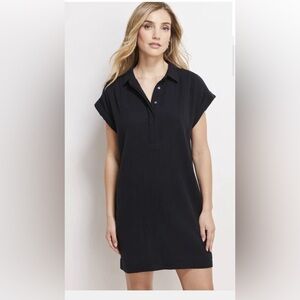 NWT - Vineyard Vine Seastich Margo Shirt Dress (Double Gauze) - Medium - Black